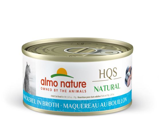 Almo Nature nourriture humide pour chats HQS Natural Maquereau au bouillon 70g