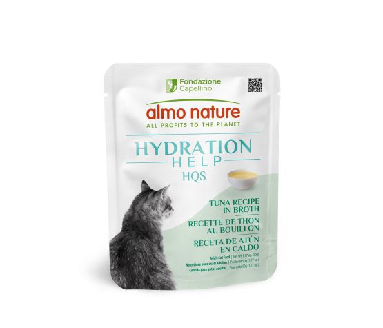 Almo Nature HQS Hydration Help nourriture humide pour chats Thon au bouillon 50g