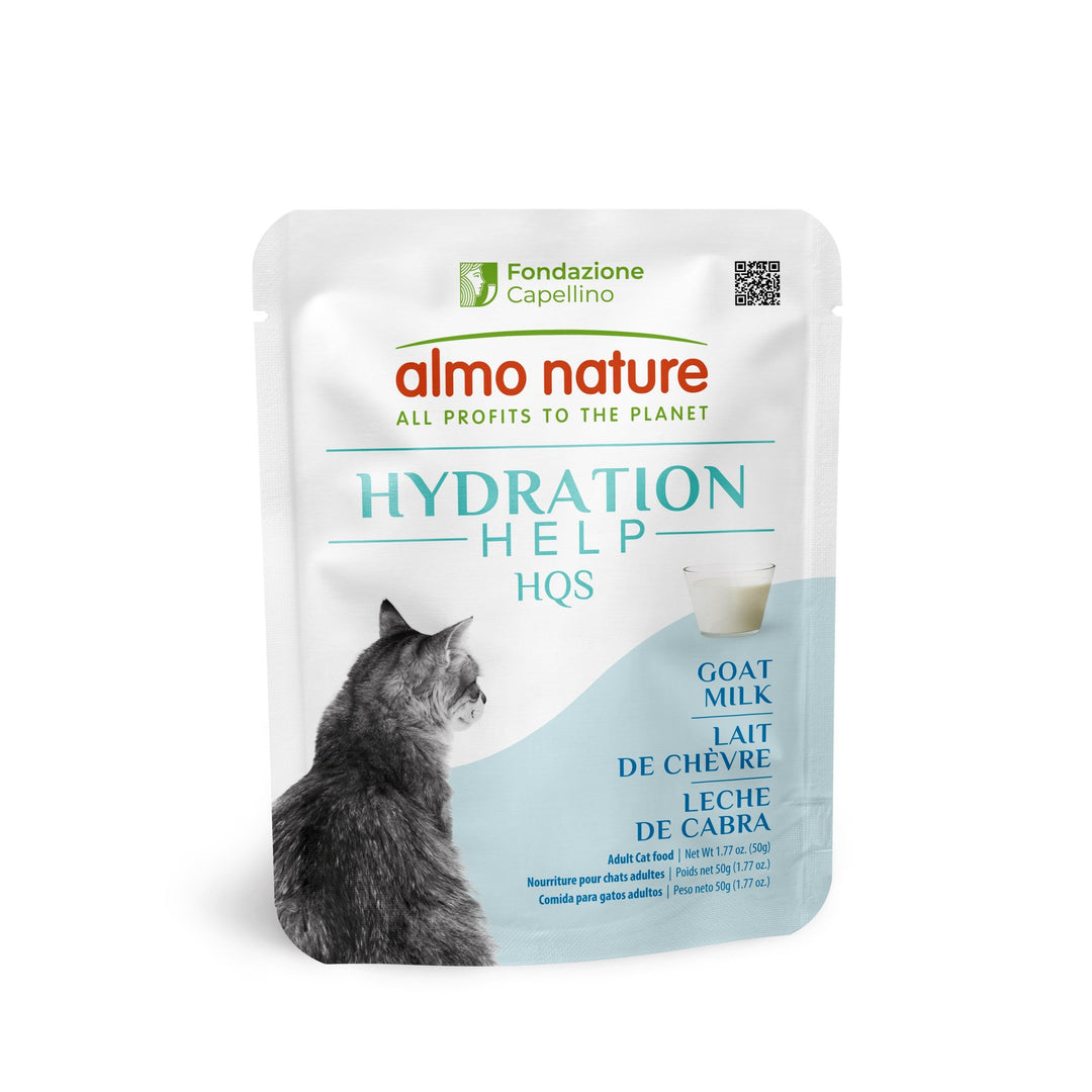 Almo Nature HQS Hydration Help nourriture humide pour chats Lait de chèvre 50g