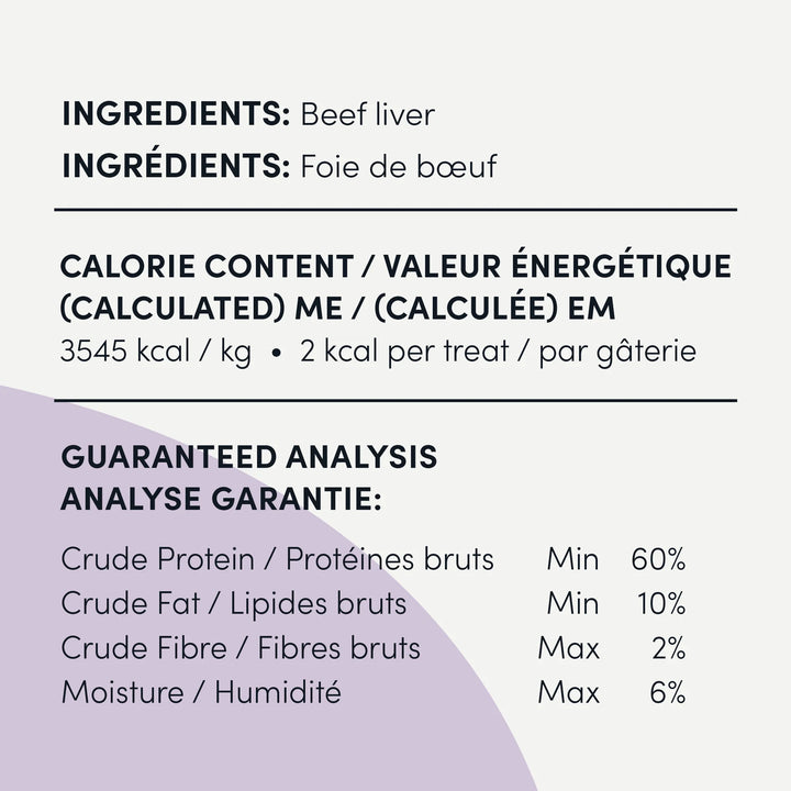 Crumps' Naturals bouchées de foie de boeuf 72g