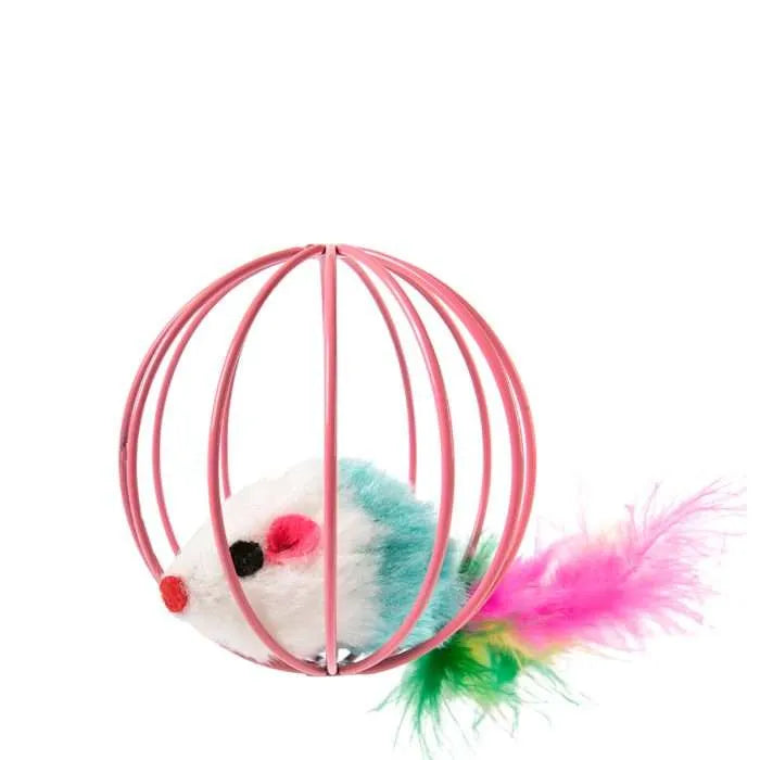 Interactive Cat jouet pour chat Souris dans une Cage