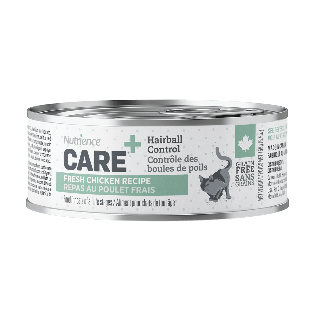 Nutrience Care nourriture humide pour chats, repas au poulet Contrôle des boules de poils 156 g