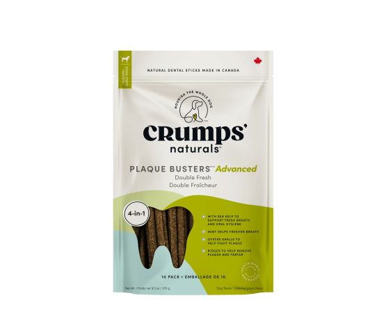 Crumps' Naturals gâterie dentaire Plaque Busters Advanced double fraîcheur 270g