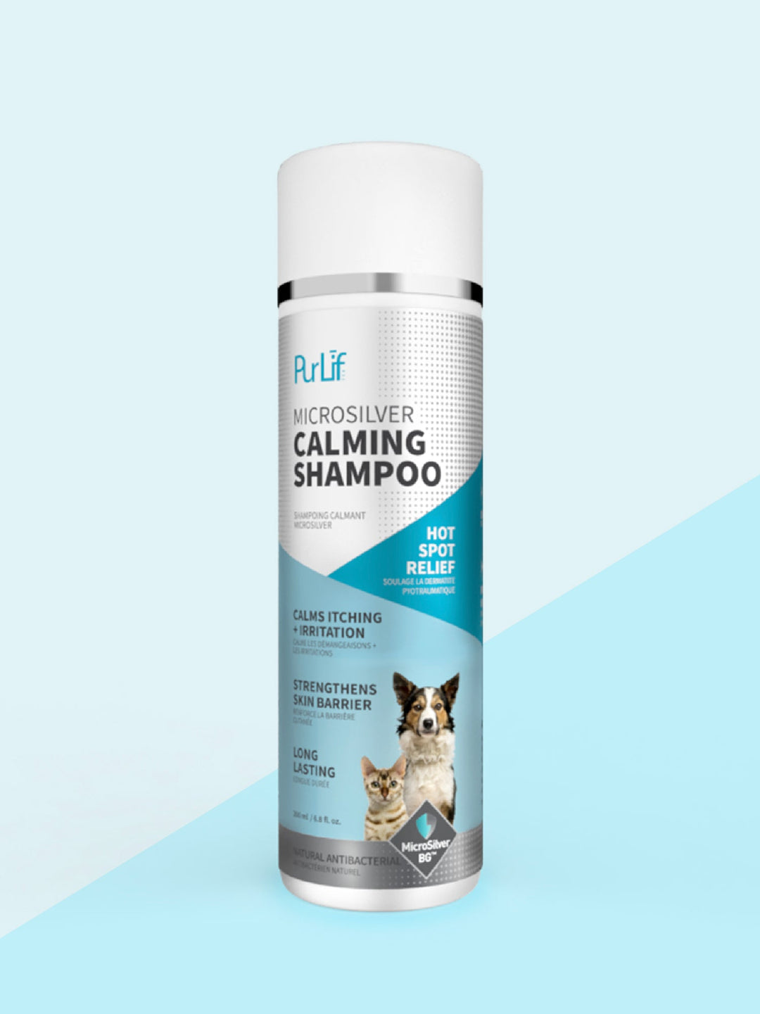 PurLif shampoing calmant antibactérien Microsilver 200 ml