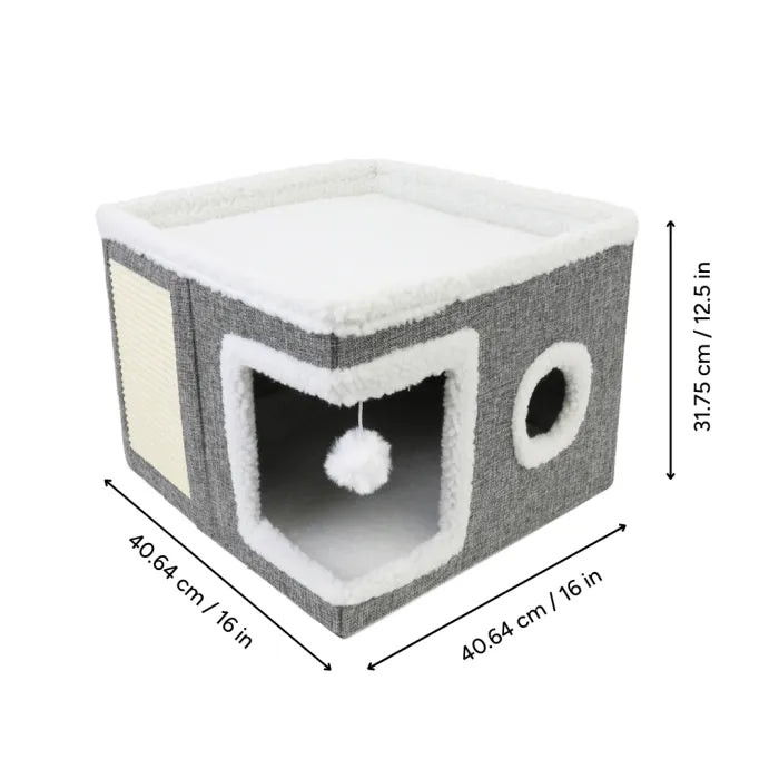 Brookbrand Pets maison et lit pour chat Bunk Bed Cat Cave