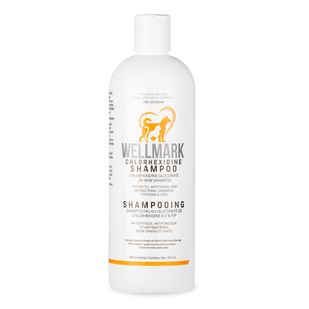 Wellmark shampoing médicamenté Chlorhexidine 473 ml