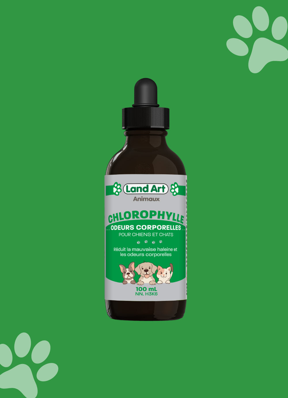 Land Art chlorophylle pour chiens et chats 100 ml