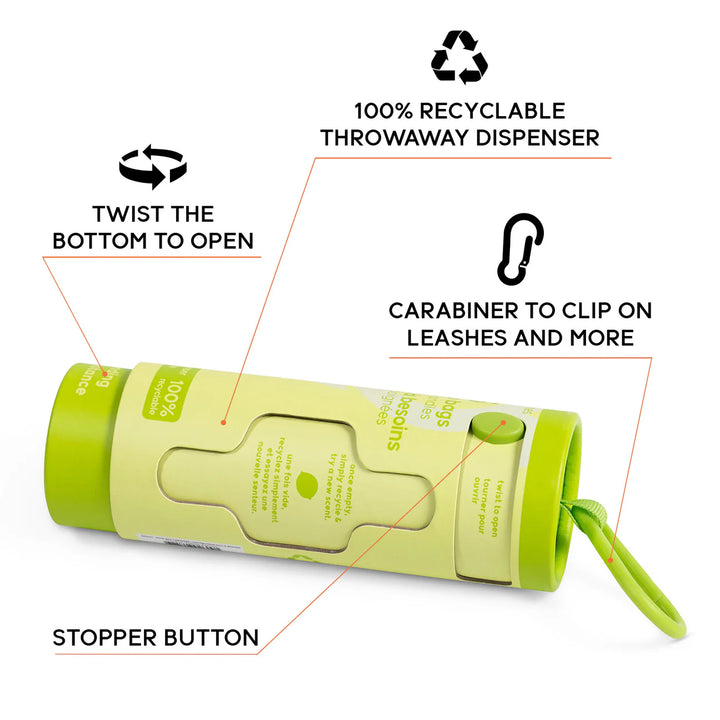 Goo-Eez ensemble sacs à déjections et distributeur Eco-responsable