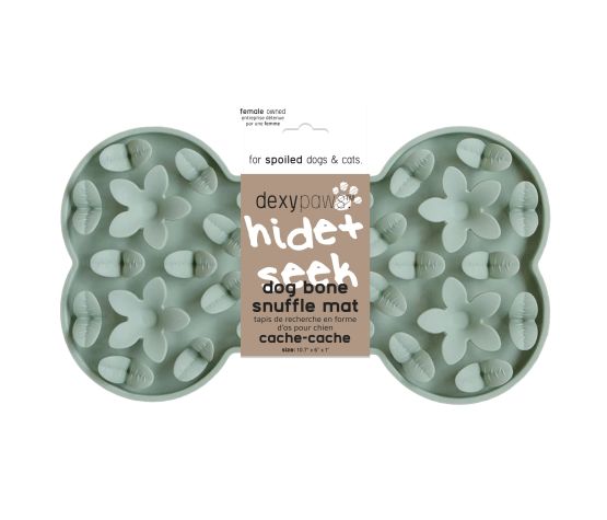 Dexypaws tapis de léchage Os Cache-cache
