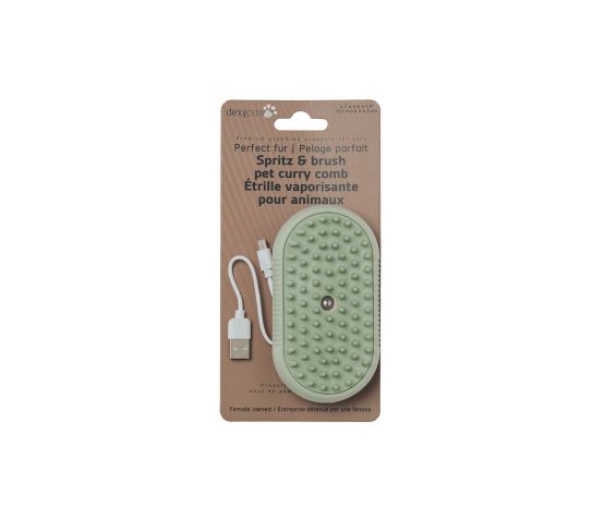 Dexypaws brosse vaporisante électrique
