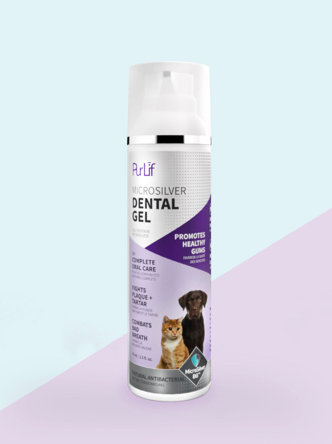 PurLif gel dentaire antibactérien Microsilver 75 ml