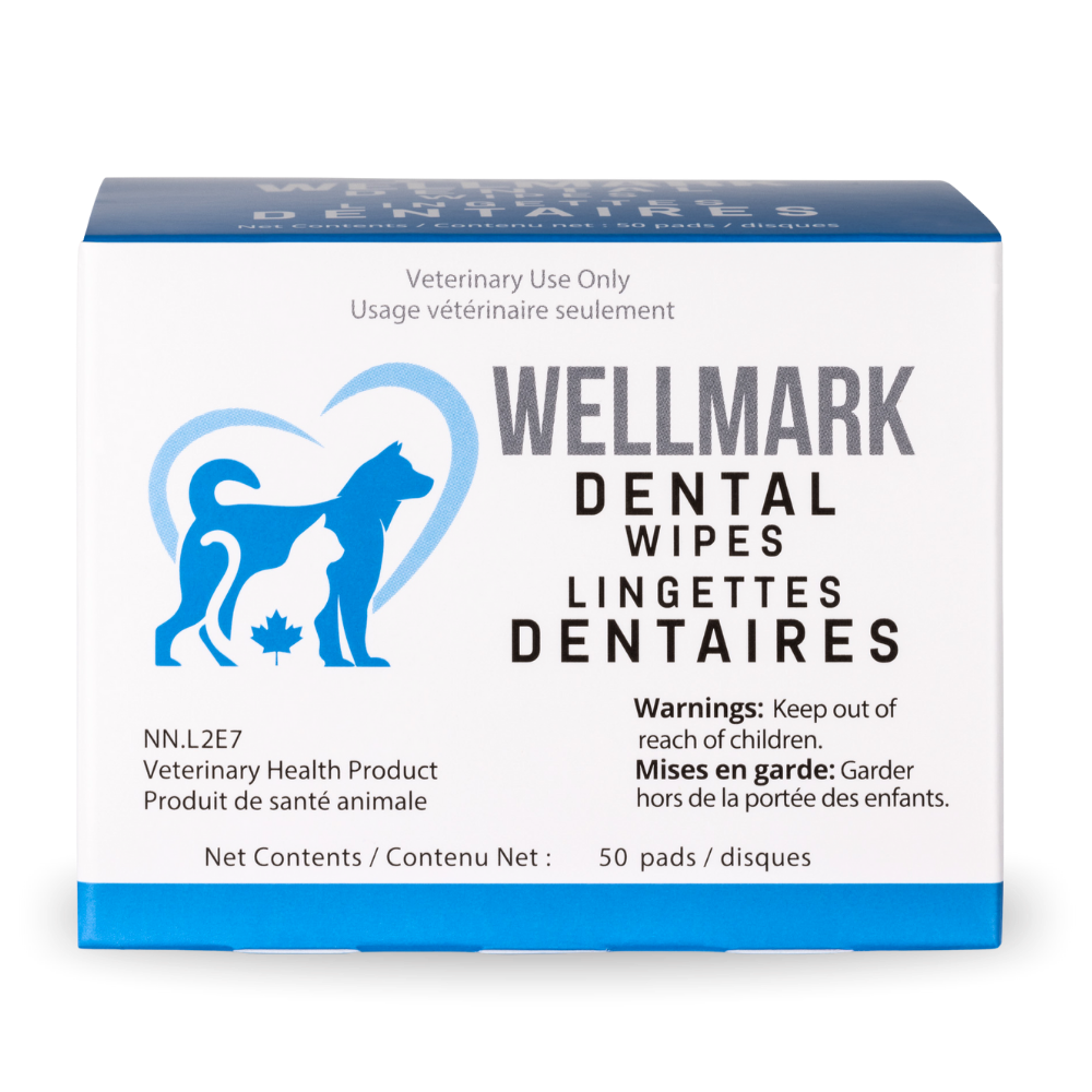 Wellmark lingettes dentaires pour chiens et chats 50 unités