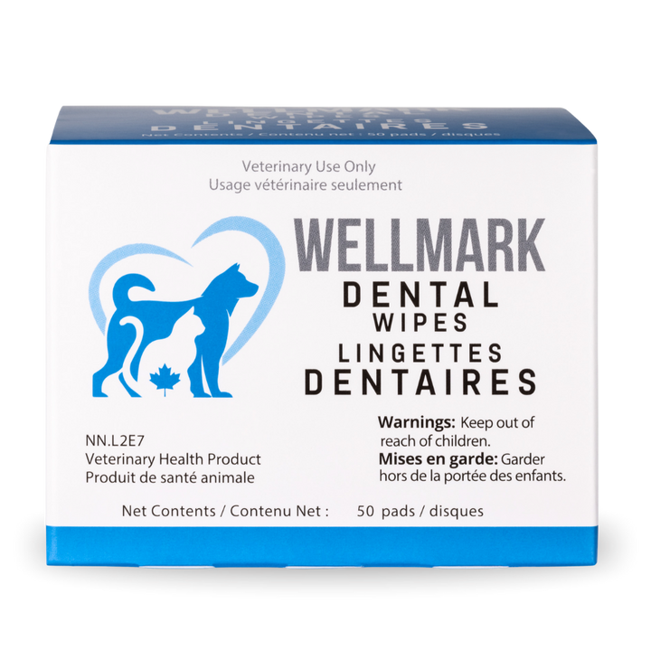 Wellmark lingettes dentaires pour chiens et chats 50 unités