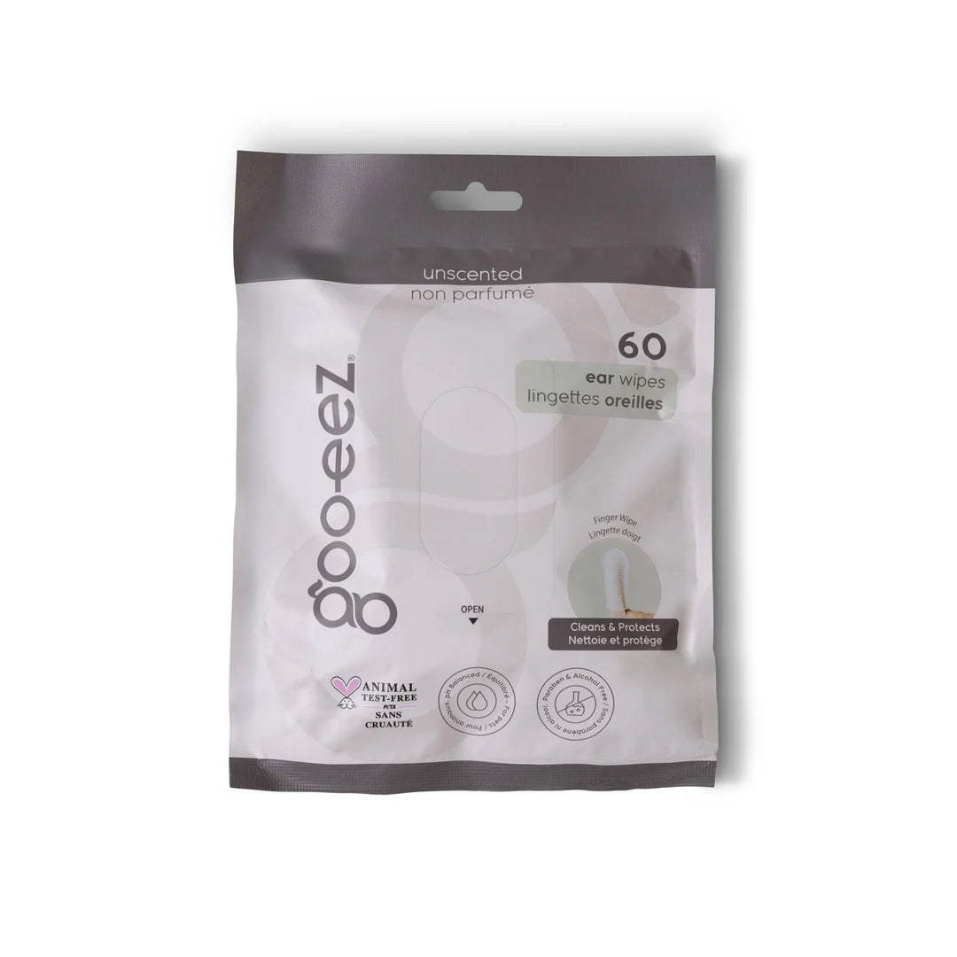 Goo-Eez lingettes nettoyantes pour les oreilles 60 unités