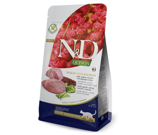 Farmina N&D Quinoa nourriture sèche pour chats Contrôle de poids                *** NOURRITURE SÈCHE NON VENDUE EN LIGNE ***