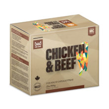 BCR Big Country Raw nourriture crue pour chats Fare Game Poulet et Boeuf 2 lb