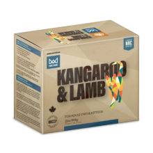 BCR Big Country Raw nourriture crue pour chats Fare Game Kangourou et Agneau 2 lb