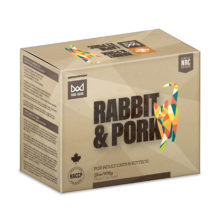 BCR Big Country Raw nourriture crue pour chats Fare Game Lapin et Porc 2 lb