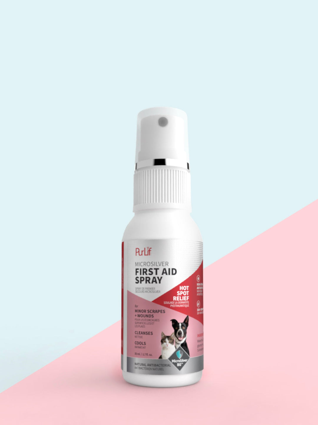 PurLif atomisateur antibactérien Premiers Secours Microsilver 50 ml