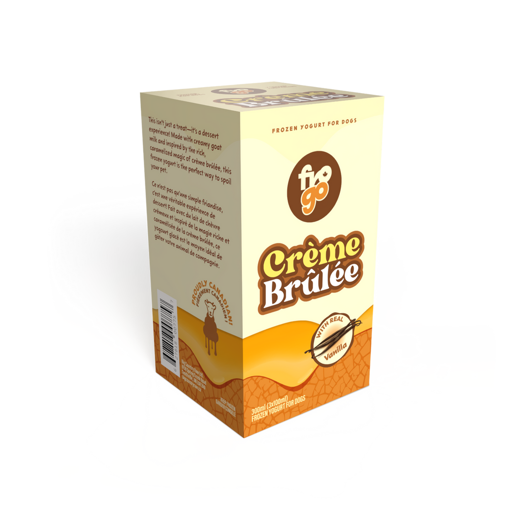 BCR Big Country Raw yogourt glacé Frozen Goat Crème Brûlée 300 ml