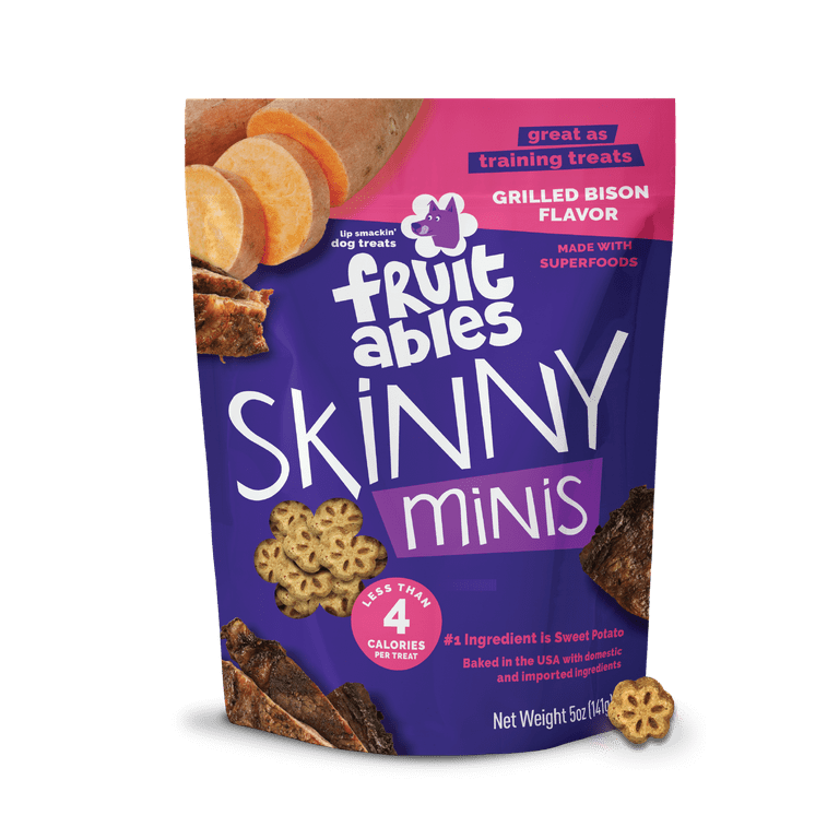 Fruitables gâteries Skinny Minis Bison grillé 340g