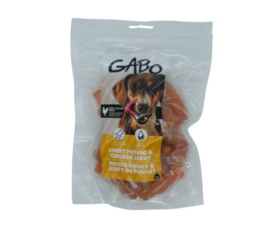 Gabo gâterie pour chiens Patates douces et jerky de canard 227g