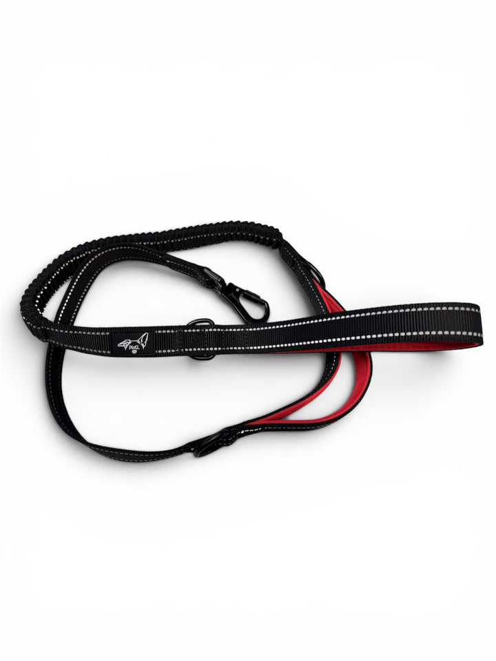 Pwel laisse bungee doubles poignées pour chiens 5'