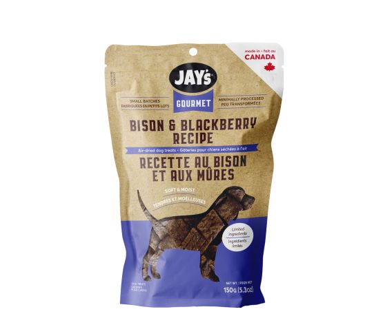 Jay's Gourmet Bison & Blackberry Dog Treats 454g