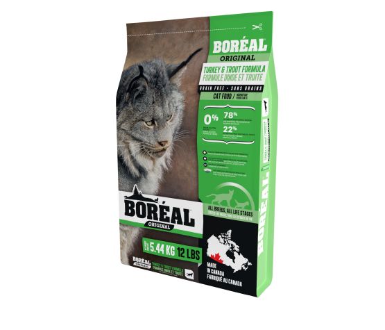 Boréal Original nourriture sèche pour chats Dinde et Truite 5,44 kg                            *** NOURRITURE SÈCHE NON VENDUE EN LIGNE ***