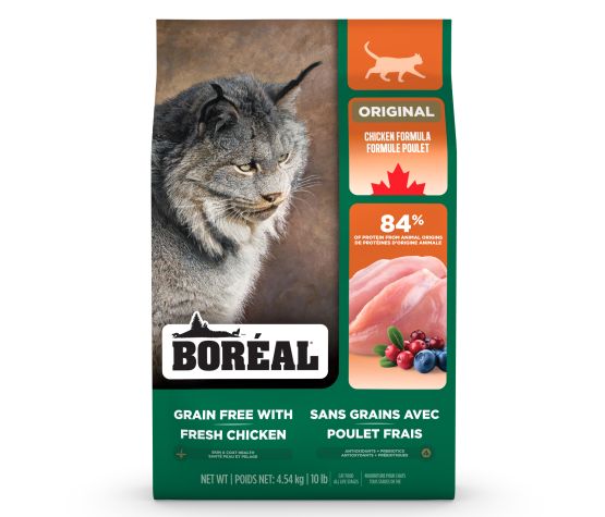 Boréal Original nourriture sèche pour chats Poulet sans grains 4.54kg                ** LIVRAISON LOCALE OU RETRAIT MAGASIN SEULEMENT **
