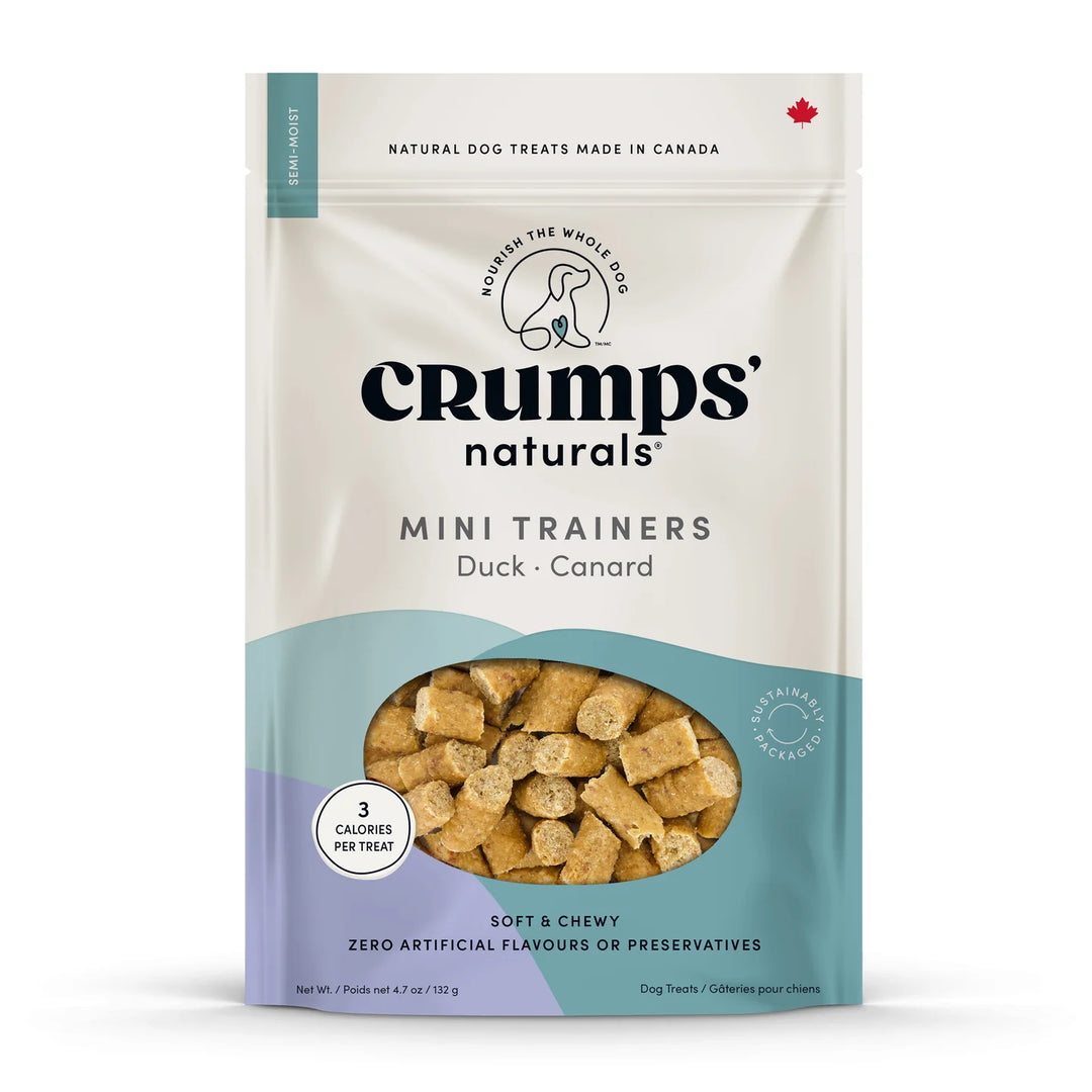 Crumps' Naturals gâteries semi-humides Mini Trainers Canard 132g