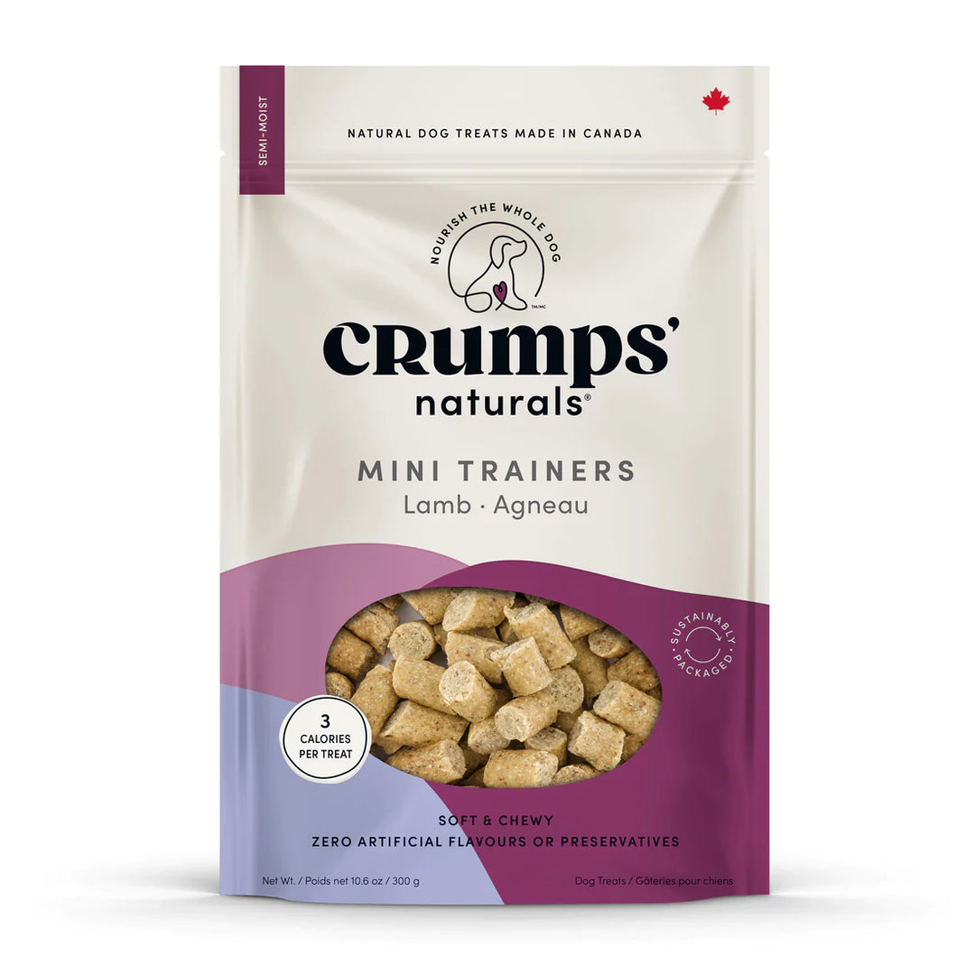 Crumps' Naturals gâteries semi-humides Mini Trainers Agneau 132g