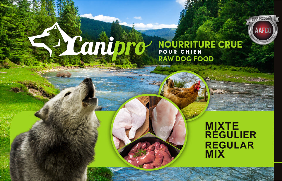 Canipro nourriture crue pour chiens Mixte régulier 5 lb