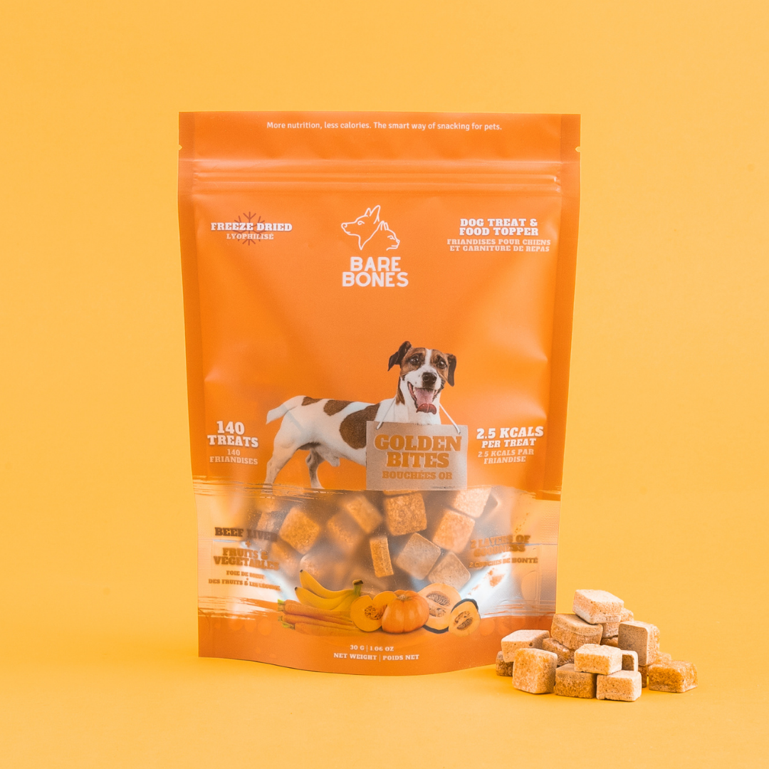 BareBones gâterie lyophilisée pour chiens Bouchées dorées 35g