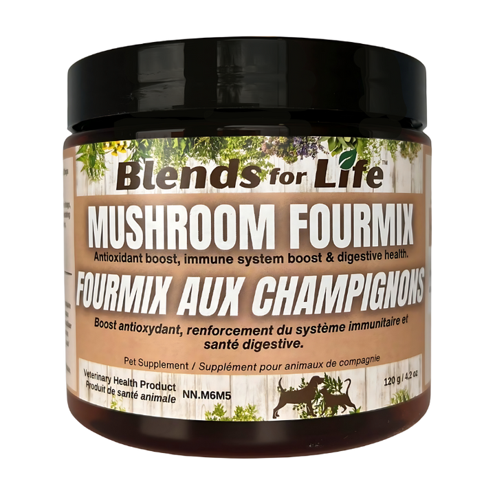 Blends for Life supplément antioxydant et santé immunitaire Fourmix aux champignons 120g