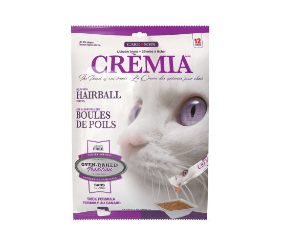 Oven-Baked Tradition gâterie crémeuse pour chats Canard - Soin boules de poils 12x15g