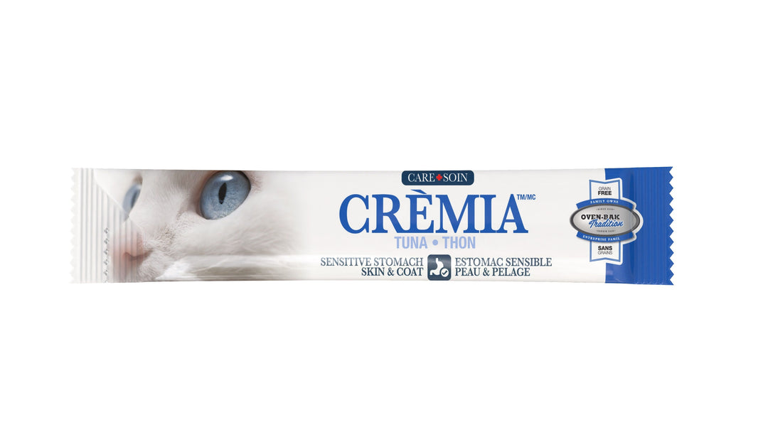 Oven-Baked Tradition gâterie crémeuse pour chats Crèmia Thon - Peau et estomac 12x15g