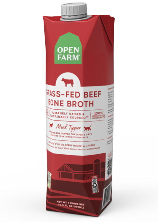 Open Farm bouillon d'os pour chiens et chats Boeuf
