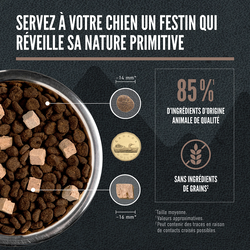 Orijen Wild Reserve nourriture sèche pour chiens Boeuf et Agneau                              *** LIVRAISON LOCALE OU RETRAIT MAGASIN SEULEMENT ***