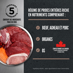 Orijen Wild Reserve nourriture sèche pour chiens Boeuf et Agneau                              *** LIVRAISON LOCALE OU RETRAIT MAGASIN SEULEMENT ***