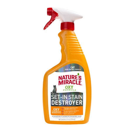 Nature's Miracle destructeur de taches et d'odeurs Formule pour chats Oxy 709 ml