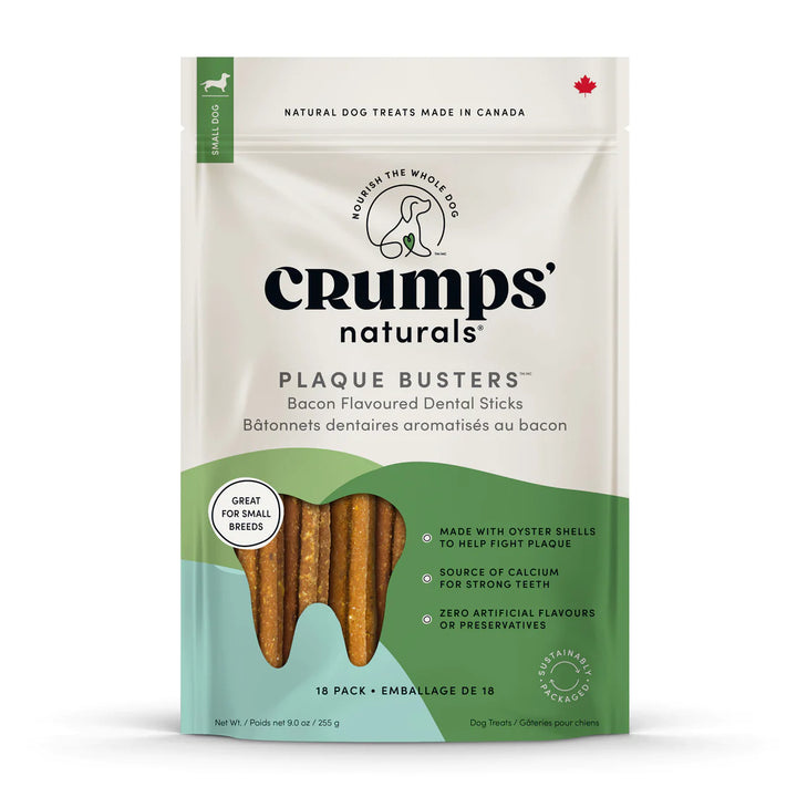 Crumps' Naturals gâterie dentaire Plaque Busters saveur de bacon 270g