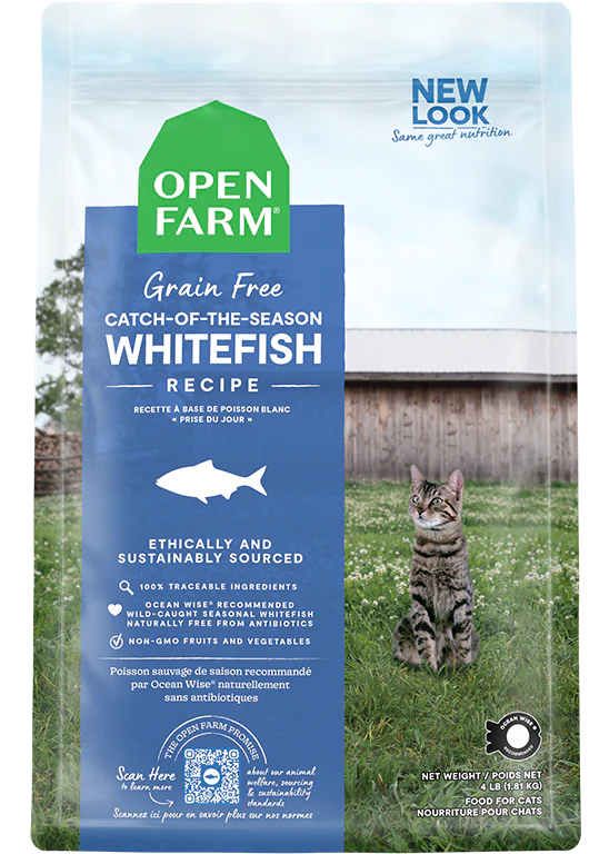 Open Farm nourriture sèche pour chats Poisson blanc