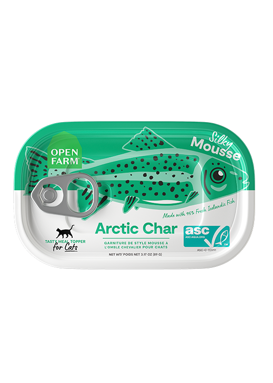 Open Farm garniture mousse pour chats Omble Chevalier 89g