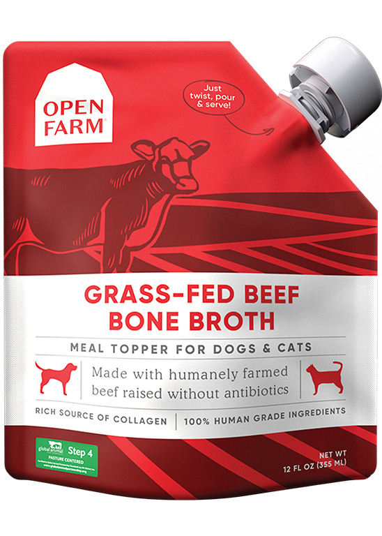 Open Farm bouillon d'os pour chiens et chats Boeuf