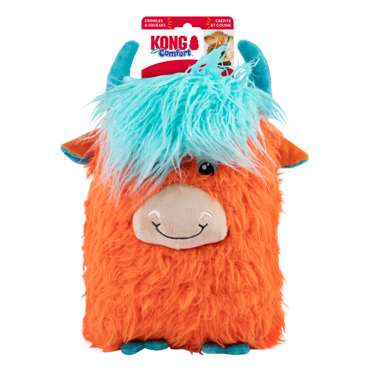 Kong peluche pour chiens Comfort Jumbo Vache Highland
