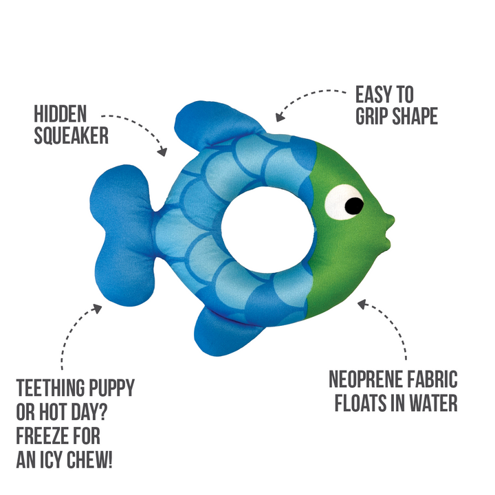 FouFit jouet pour l'eau Freeze 'n Float Fish Ring