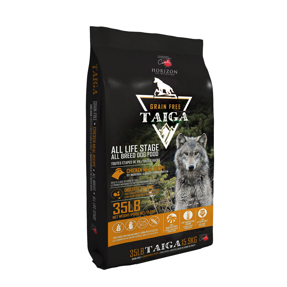 Horizon Taïga nourriture sèche pour chiens Poulet sans grains 15.9 kg                         ** NOURRITURE SÈCHE NON VENDUE EN LIGNE **