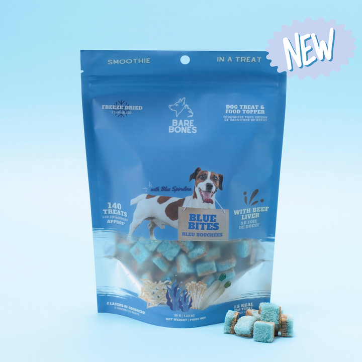BareBones gâterie lyophilisée pour chiens Bouchées bleues 35g