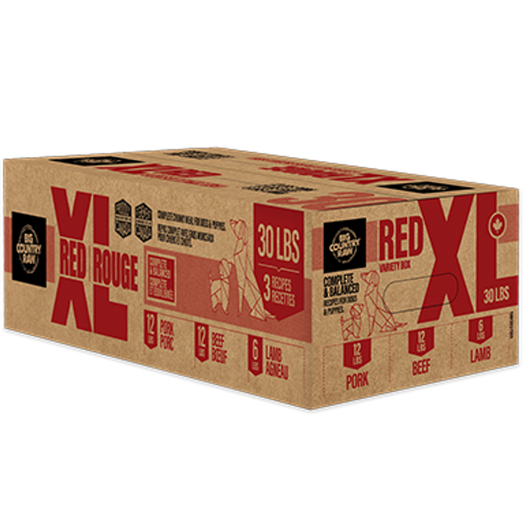BCR Big Country Raw nourriture crue pour chiens XL Red 30 lb
